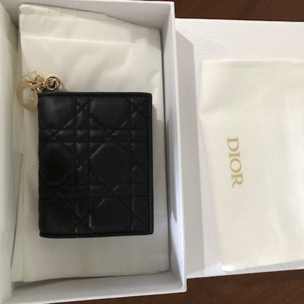 Mini Black Lady Dior Wallet